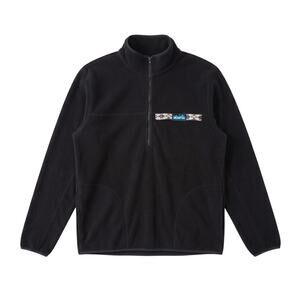 Kavu Black Fleece 1/4 Zip Pullover Size Medium